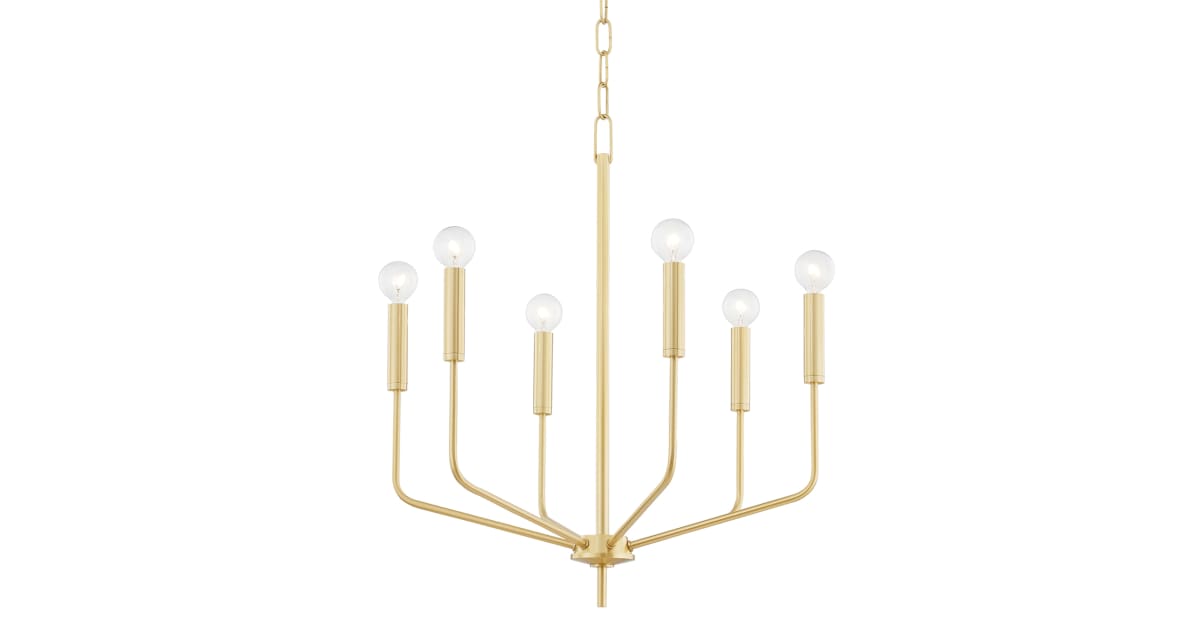 Mitzi H516806-AGB Bailey 6 Light 24" Wide Chandelier | Ferguson Home