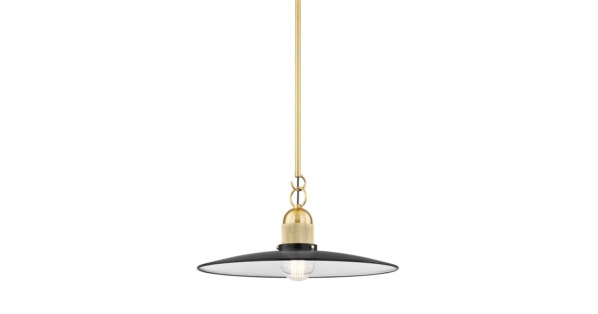 Mitzi H793701-AGB/SBK Leanna 19" Wide Pendant | Ferguson Home