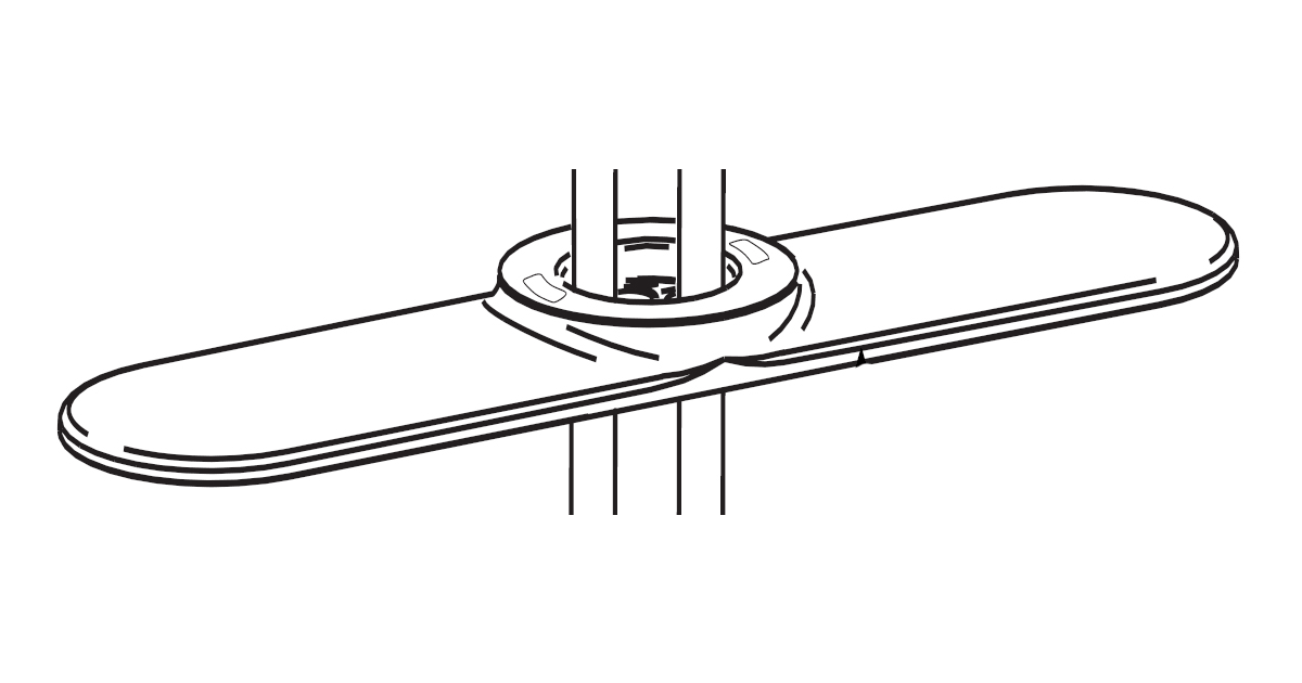 Moen 100433 Replacement Escutcheon Plate Only
