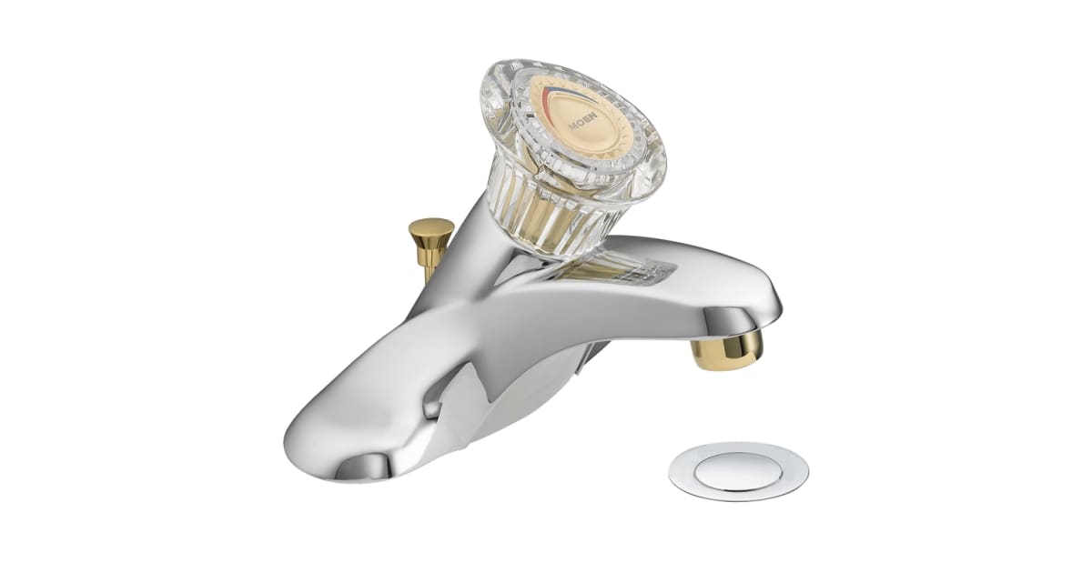 Moen 4621CP Faucet Lavatory Single Handle from the Chateau