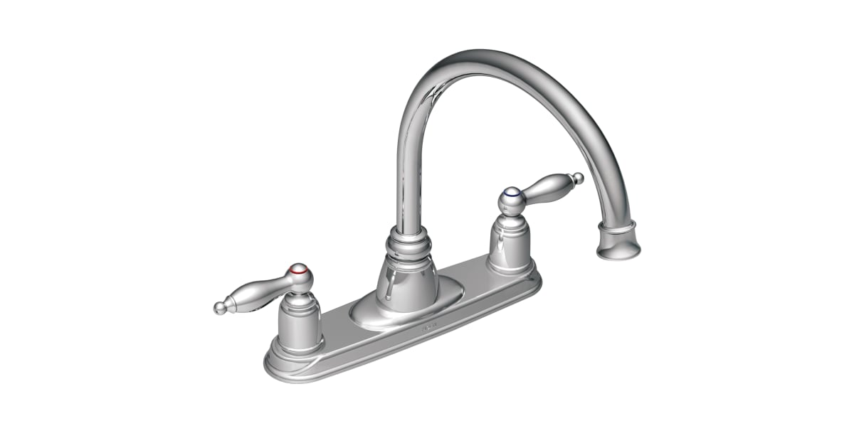 moen double handle wall mounted kitchen faucet