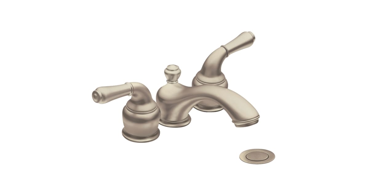 Moen T4560ST Double Handle Mini Widespread Lavatory Faucet