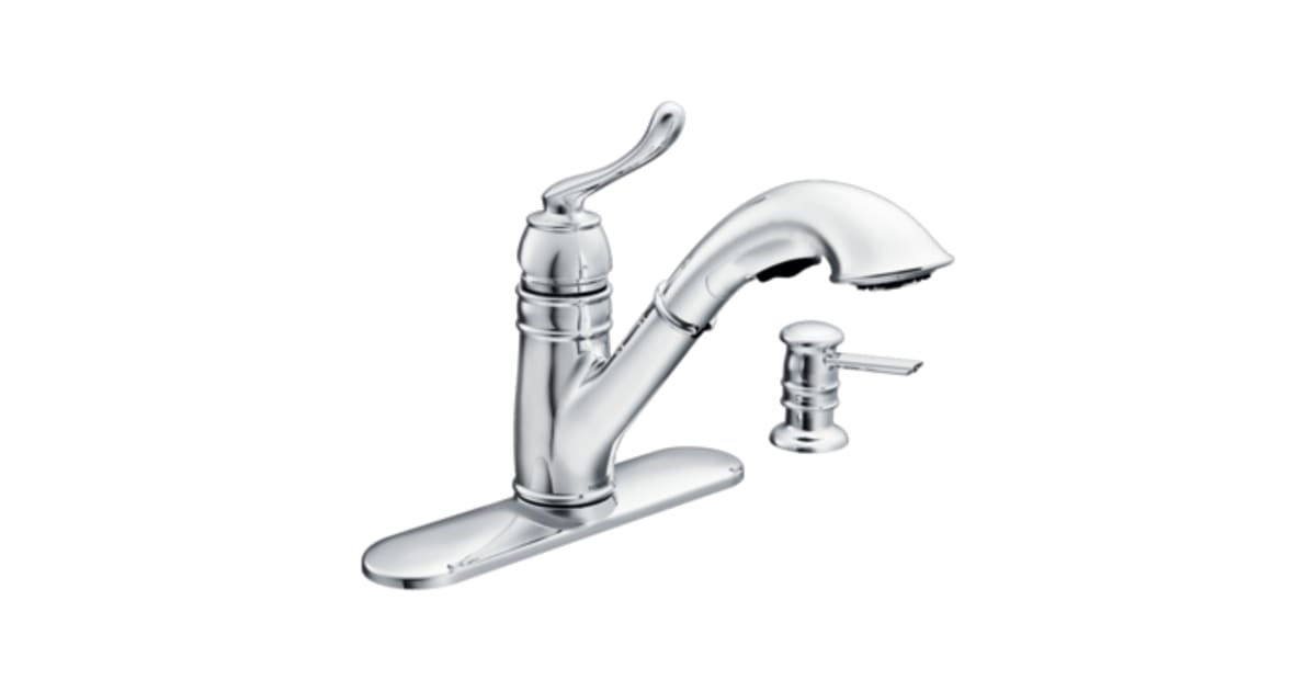 Moen CA87007 Single Handle Kitchen Faucet with | Build.com