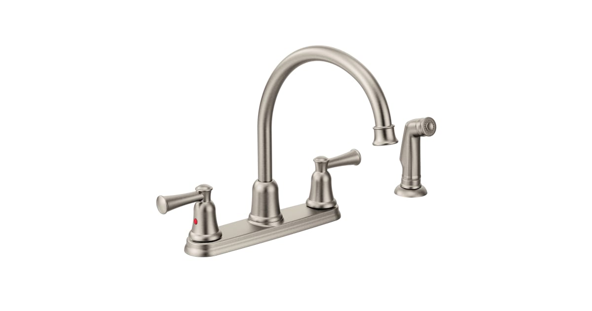 Moen 41613CSL 1.5 GPM Double Handle Widespread Kitchen