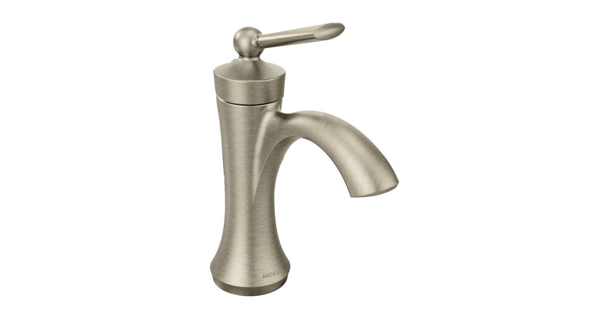 Moen 4500BN Wynford Single Hole Bathroom Faucet with Metal