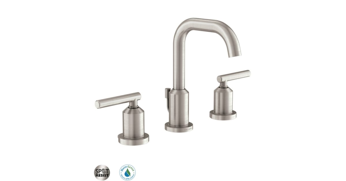 Moen 84229SRN Widespread Bathroom Faucet with PopUp Drain