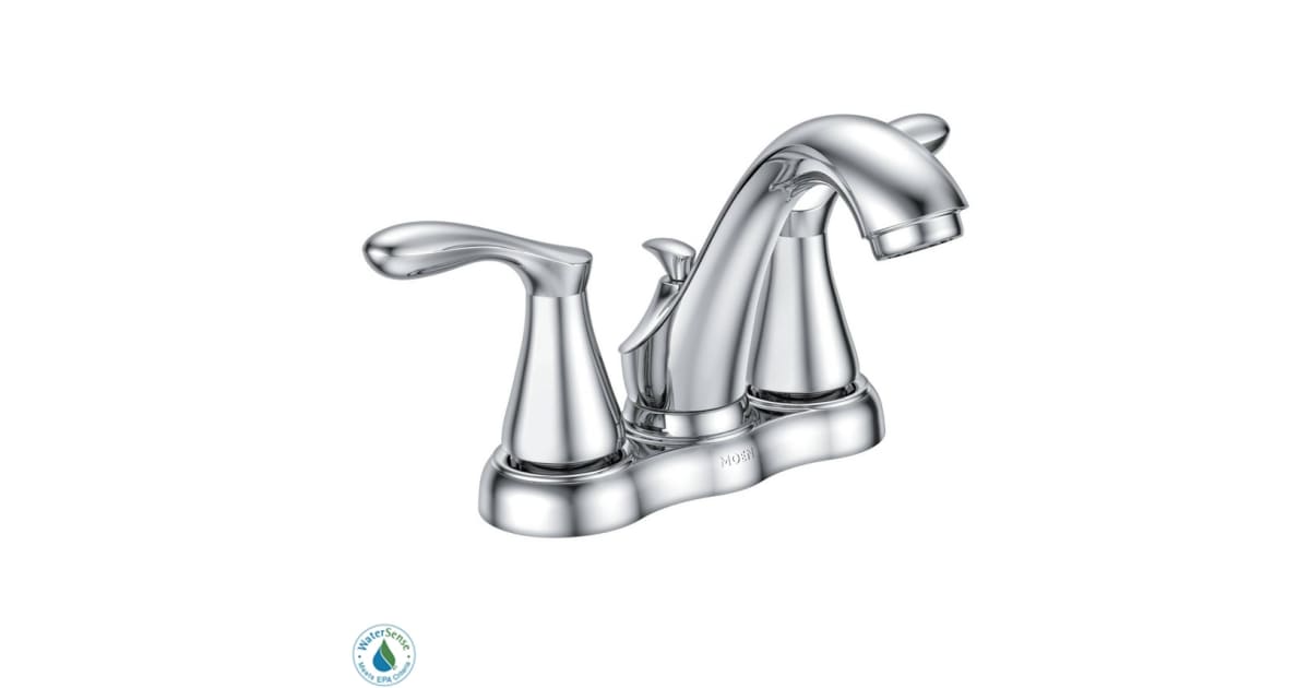 Moen 84944 Double Handle Centerset Bathroom Faucet from the Varese ...