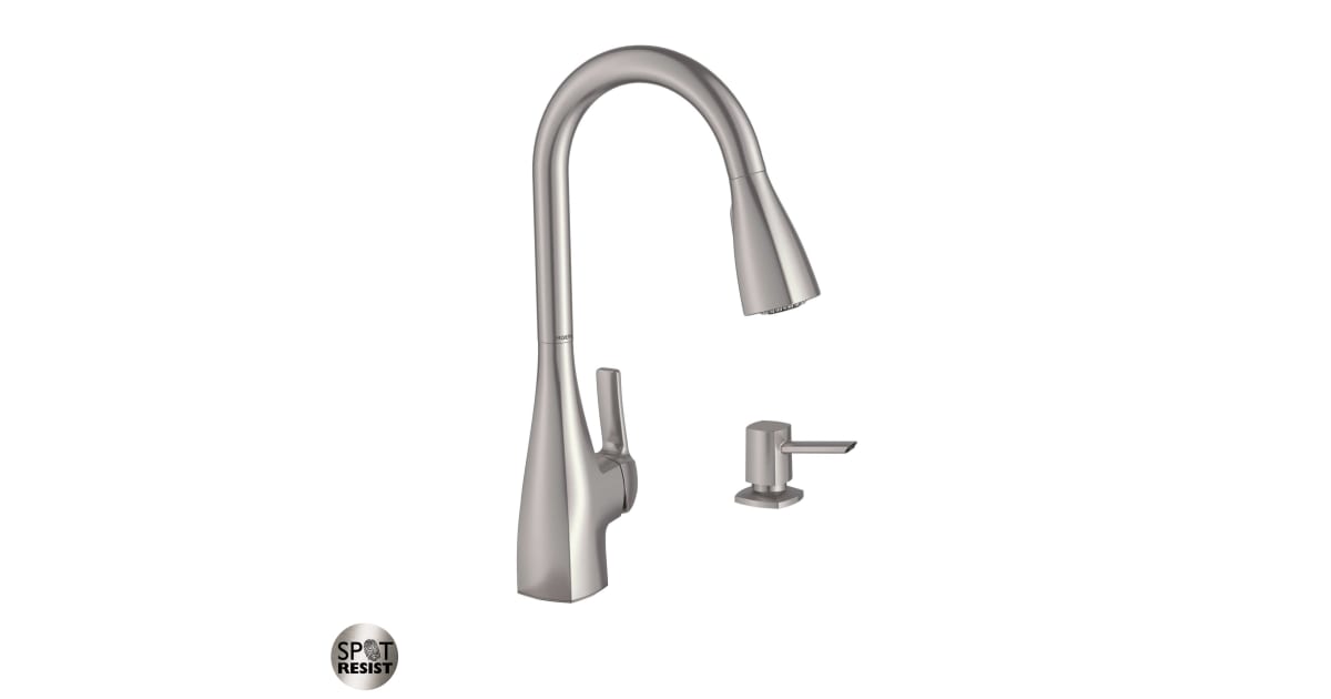 Moen 87599SRS Kiran Pullout Spray HighArc Kitchen Faucet