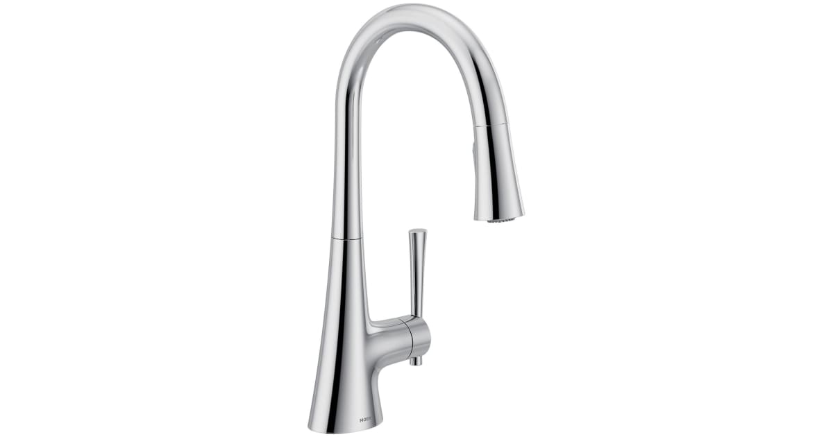 Moen 9126SRS Kurv Spot Resist Stainless One-Handle Pulldown Kitchen Faucet