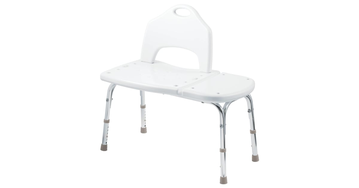 Moen DN7065 Adjustable Transfer Bench with Seat Back from