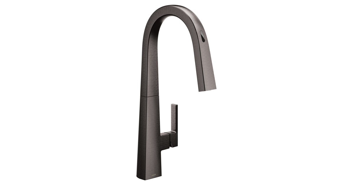 S75005bl Moen S75005EV2BLS Nio 1.5 GPM Single Hole Pull Down Smart Kitchen ...