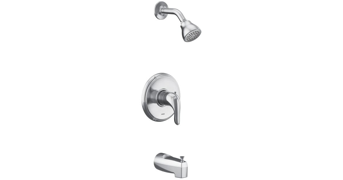 Moen UTL183EP Chateau Tub and Shower Trim Package with 1.75 GPM Single ...