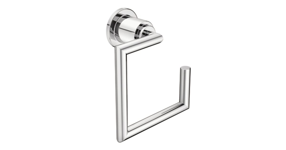 Moen YB0886CH Arris Wall Mounted Towel Ring Build