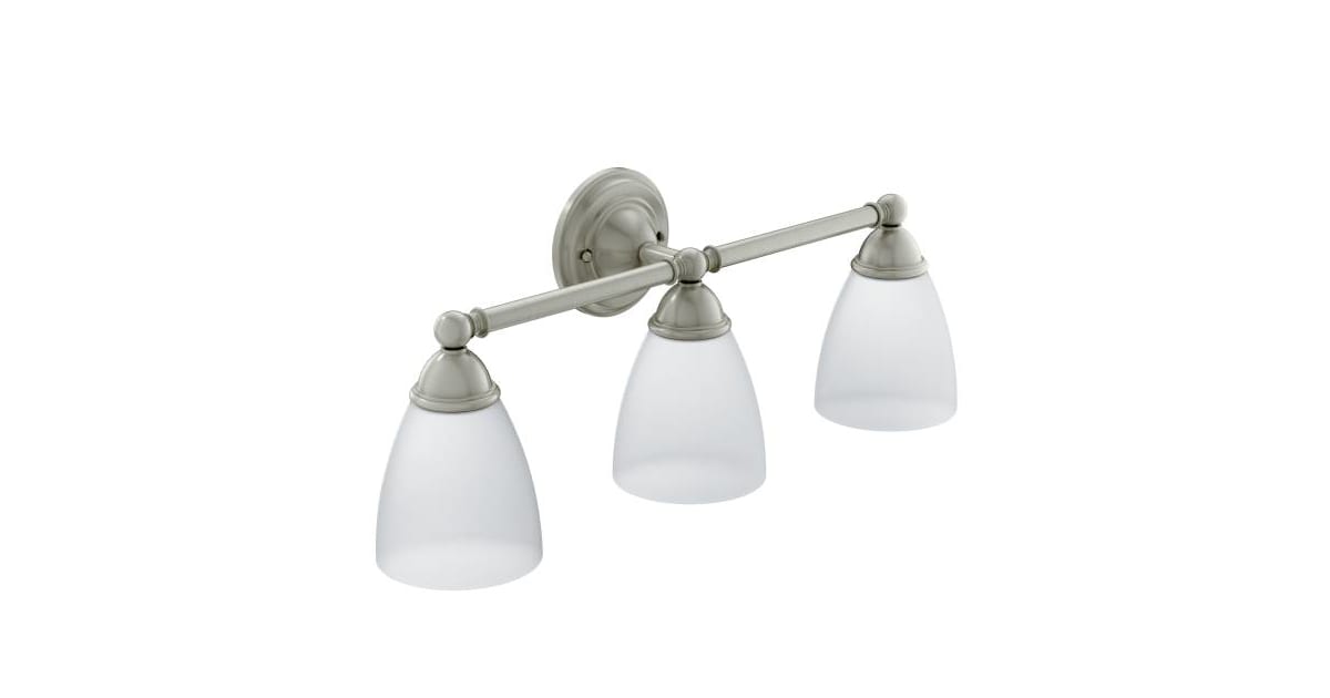 Moen Showhouse YB9963BN Solace 3-Globe Light Fixture Brushed Nickel 