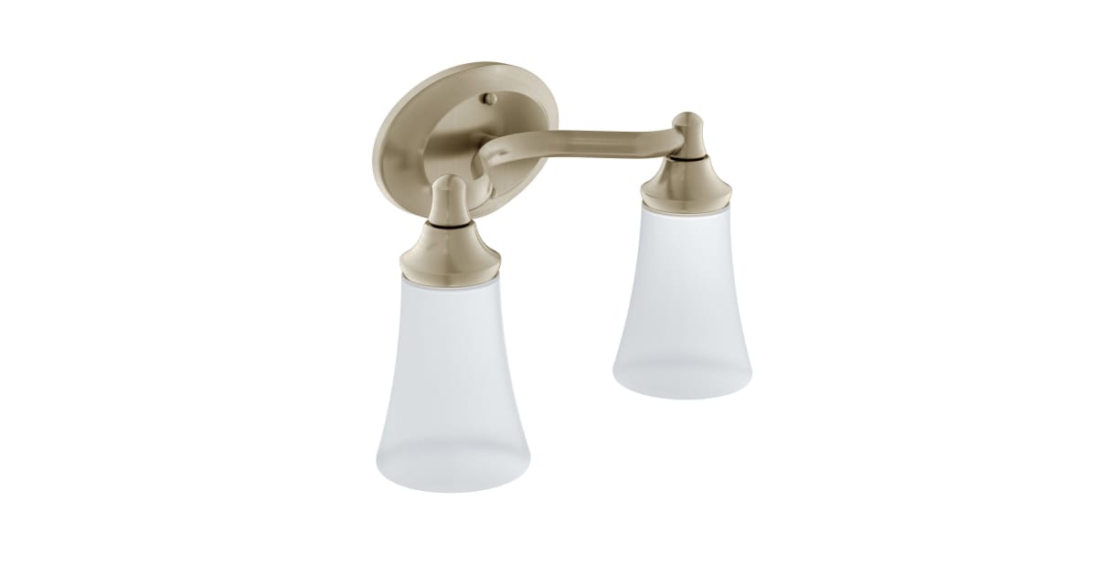 Moen YB2862BN Eva 14 Wide 2 Light Bathroom Vanity Light Build