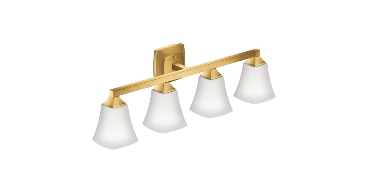 Moen YB5164BG Voss 4 Light 31 Wide Bathroom Vanity Light Build