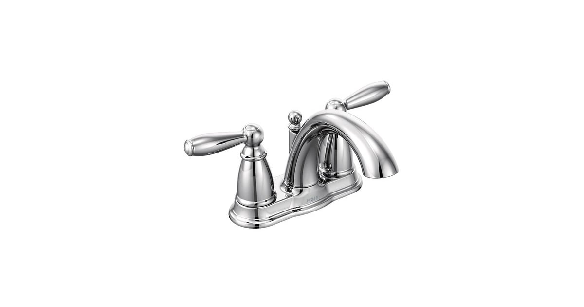 Moen 66610 Double Handle Centerset Bathroom Faucet from
