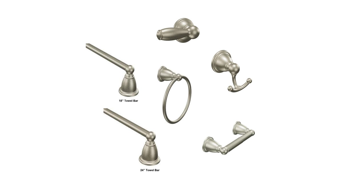 Moen Brantford Accessories Bundle 2 - BN Bathroom Hardware