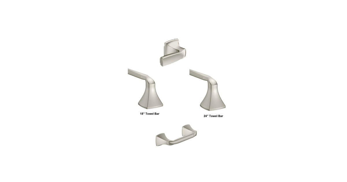 Moen Voss Accessories Bundle 2 BN Bathroom Hardware Build
