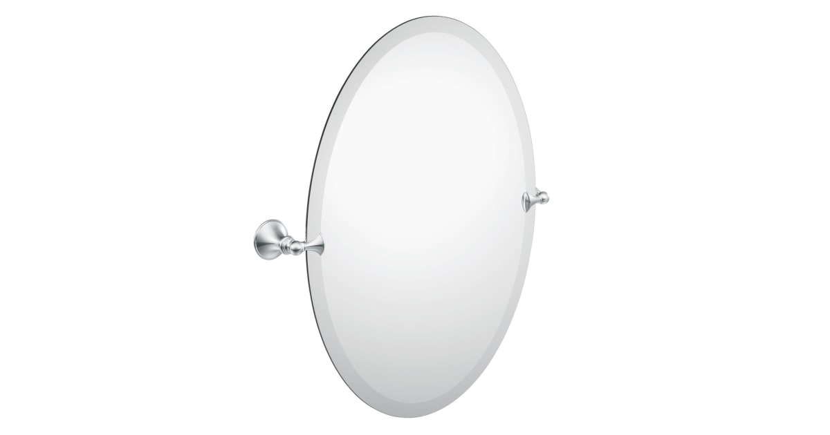 Moen DN2692CH 26" Tall Tilting Oval Mirror from
