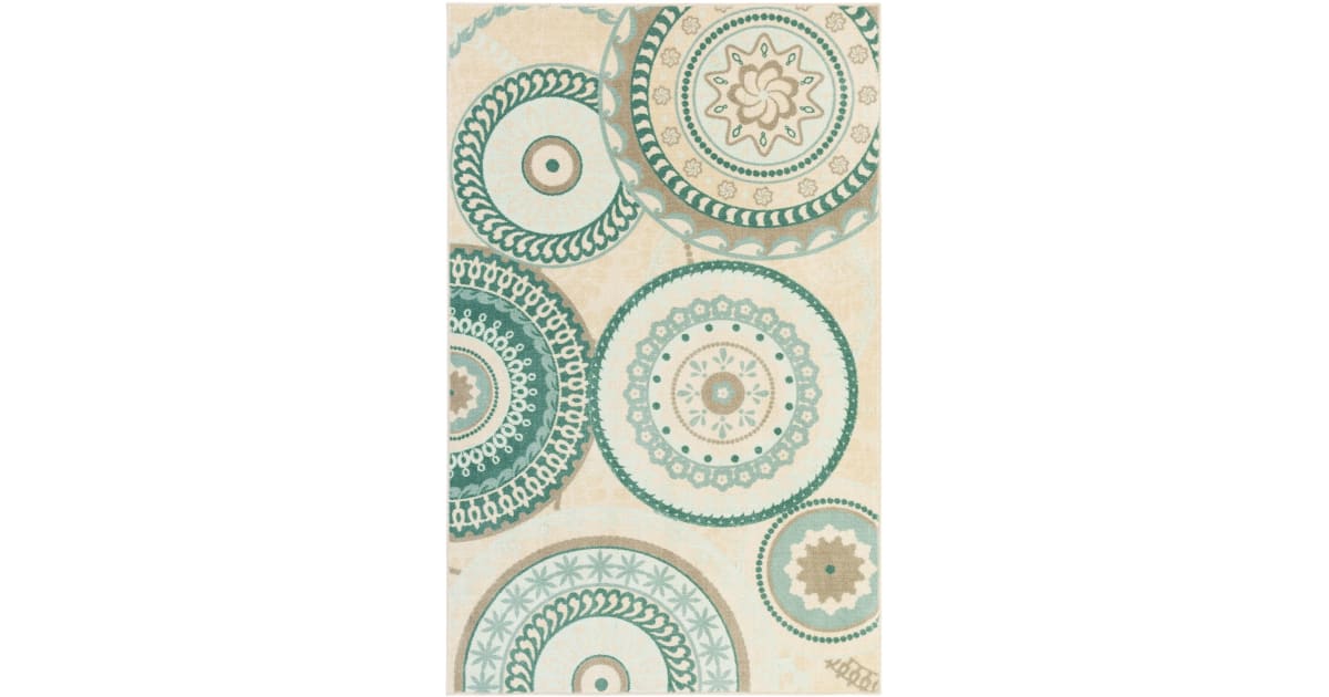 Mohawk Home 12490 446 060096 EC Forest Suzani 5' x 8' Boho