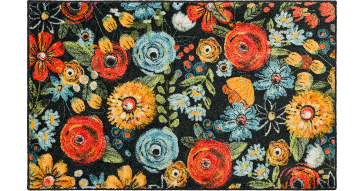Mohawk Home ZW197 A402 024040 EC 2' x 3-1/4' Polyester Botanical Indoor ...