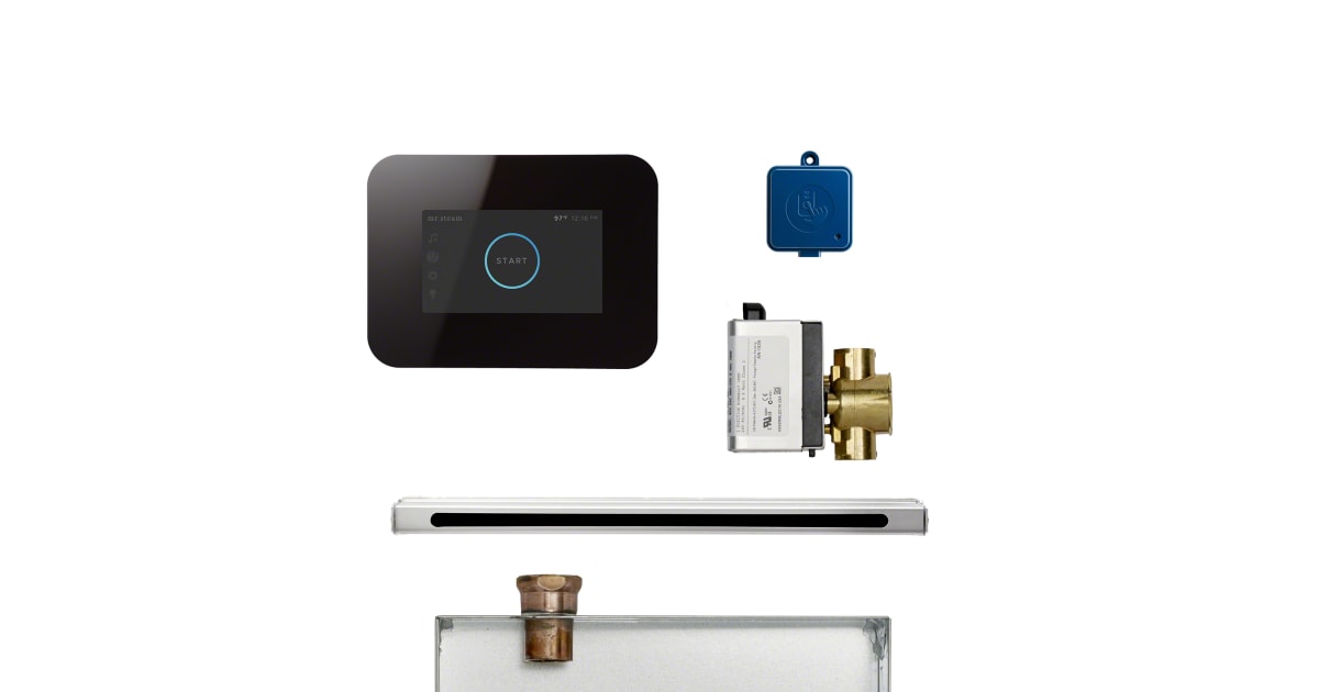 Mr Steam I3BUTLERLBK Linear Steam Shower Package Less