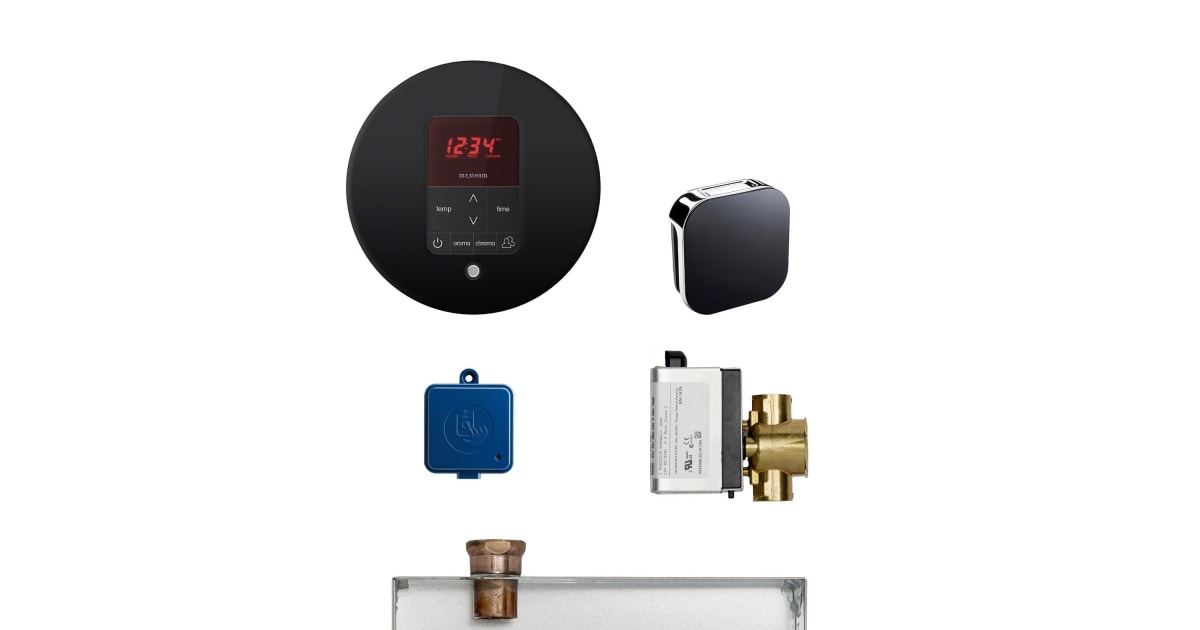 Mr Steam MSBUTLER1RDBK Butler Steam Shower Package