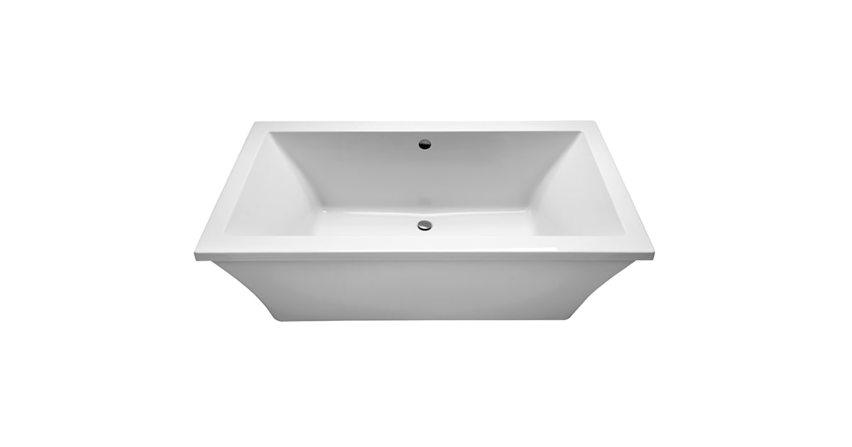 MTI Baths AST210WH Andrea 24 66" Freestanding Acrylic Air