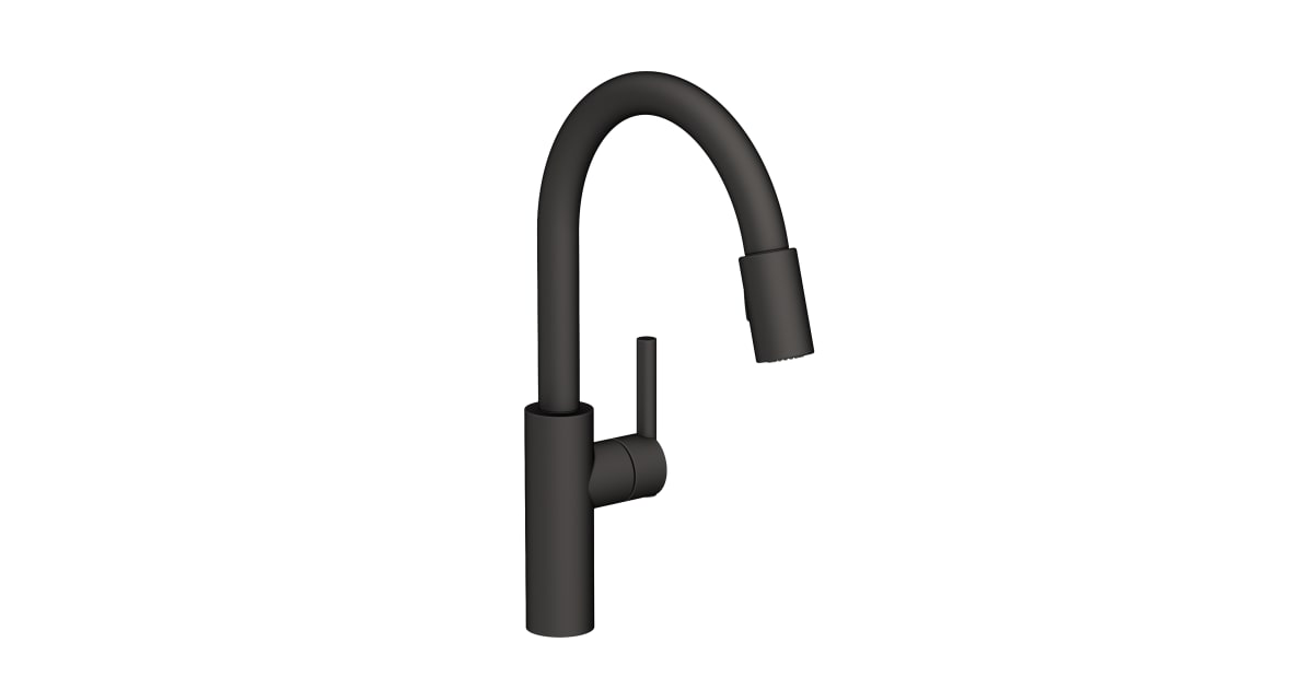 Newport Brass 2470-5103 03N Jacobean Kitchen Faucet with Metal Lever Handle and Pull-down Spray, Polished Brass - 4