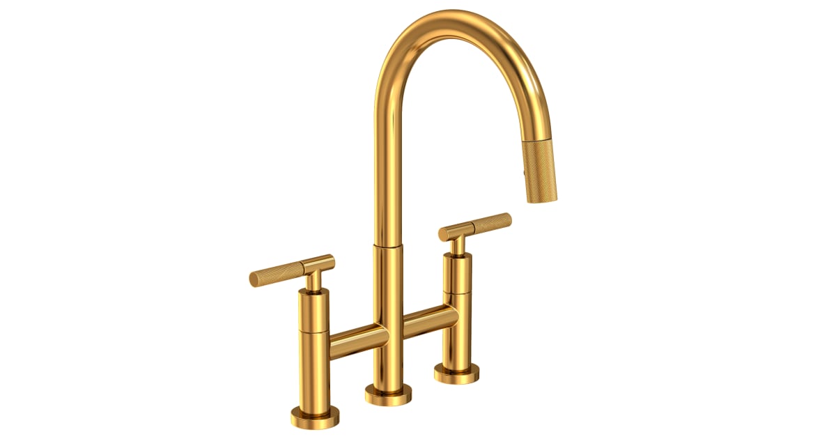 Robinet De Cuisine Newport Brass 3290-5113/04 - Finition Laiton Satiné PVD - Neuf, état Parfait