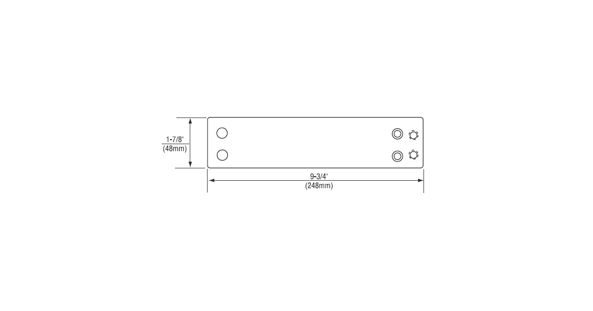 Norton 1699689 1600 Series Door Closer Adapter Plate