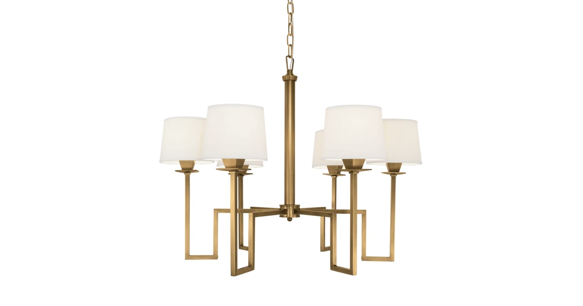 Norwell Lighting 9676AGWS Maya 6 Light 30" Wide