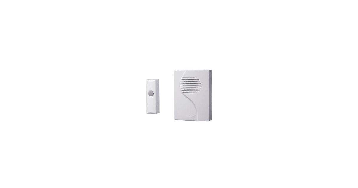 NuTone LA203WH PlugIn Wireless Door Chime Receiver with