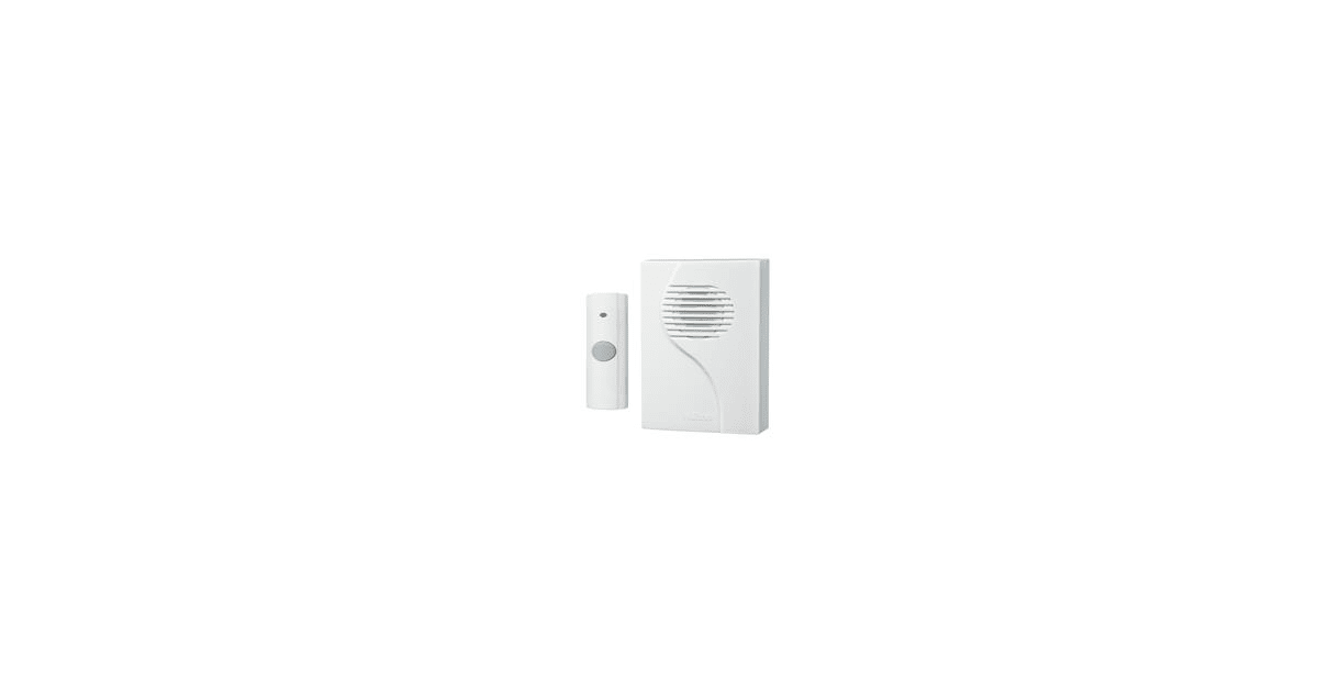 NuTone LA223WH PlugIn Door Chime Receiver with Wireless