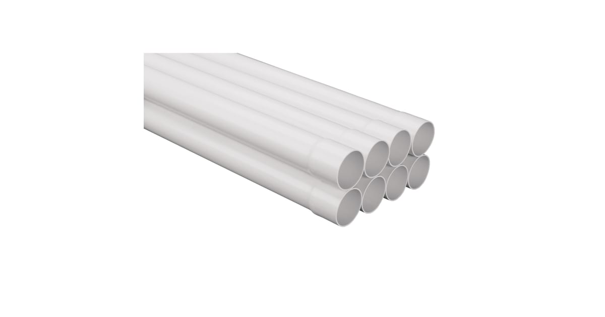 NuTone 3808 8 Foot Long PVC Tubing For Residential Central Build nutone-3808-8-foot-long-pvc-tubing-for-residential-central-build