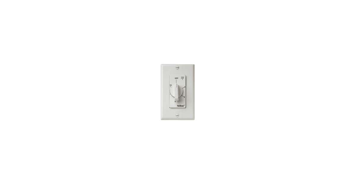 NuTone VS63WH 15Minute Timer Bath Fan Switch For use with