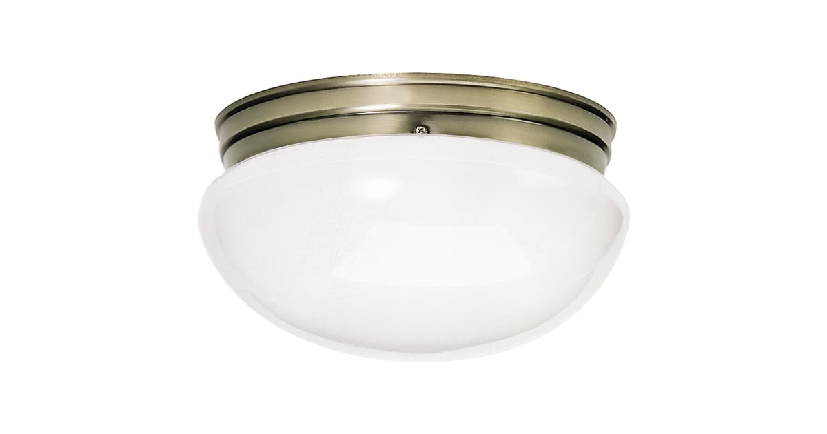 thumbnail image 2 of Nuvo SF77/823 Round Close To Ceiling Fixture, White - Close To Ceiling 2 of 9