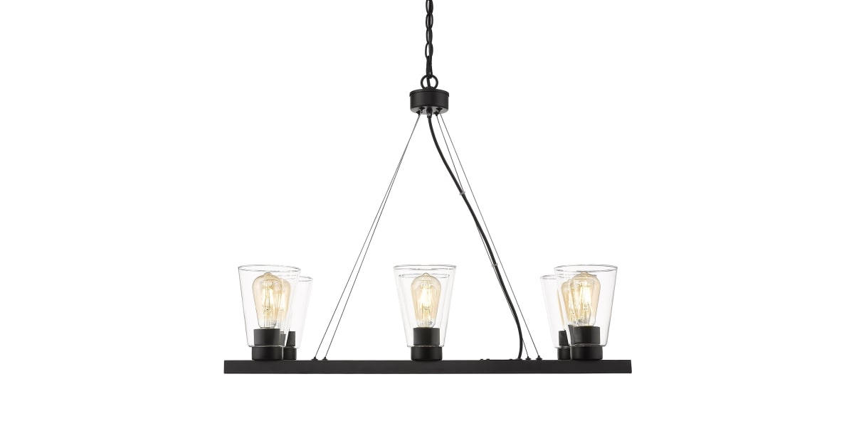 Ove Decors 15LCHRCLA630PBLKY Clark 6 Light 30" Wide LED