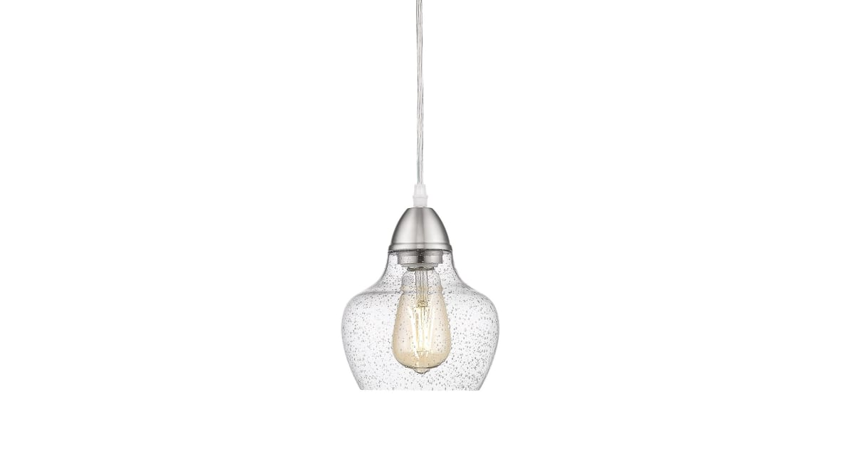 Ove Decors 15LPENORW28LNBKY Norwich 6" Wide Mini Pendant
