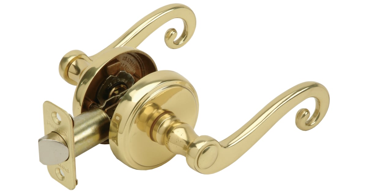 Pamex FL1703 Solid Brass Passage Door Lever Set from the