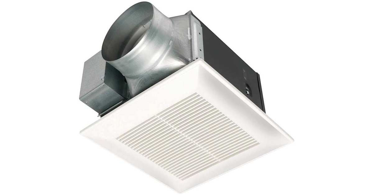 Panasonic FV-40VQ4 WhisperCeiling 380 CFM 3 Sones Ceiling Mounted Energy Star Rated Bath Fan with Built-in Backdraft Damper | Ferguson Home