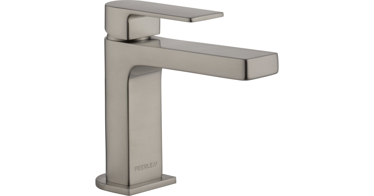 Delta Faucet Xander Einhebel-Badezimmerarmatur In Gebürstetem Nickel – Inkl. Ablaufgarnitur & Zuleitungen