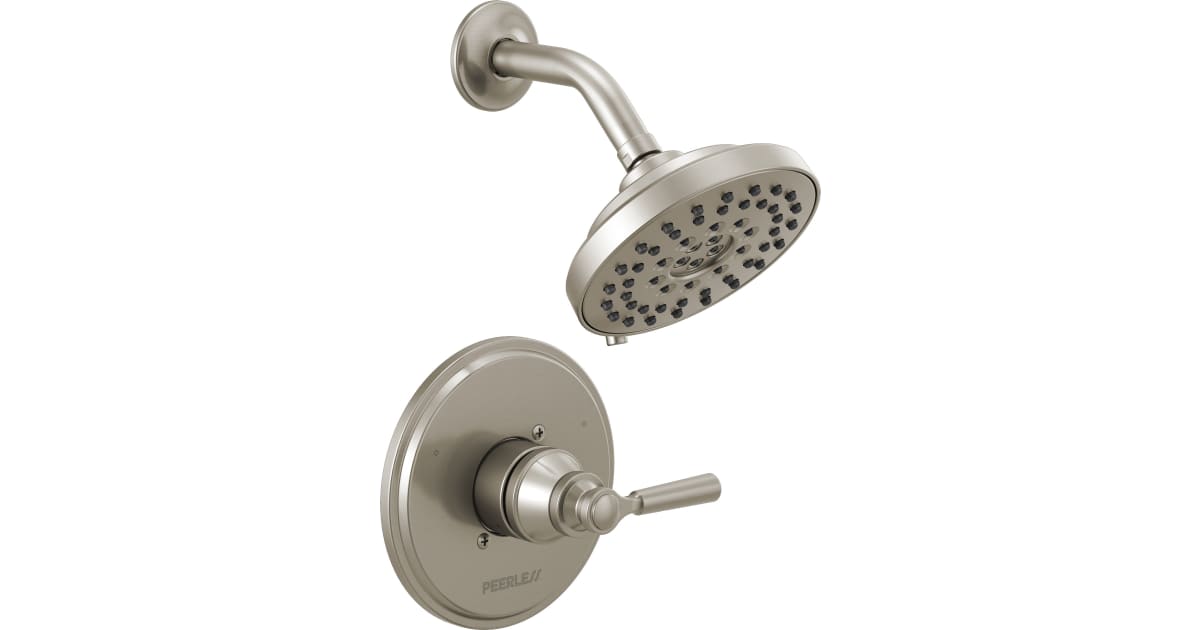 Peerless Westchester Duschverkleidung Mit Einem Griff – Gebürstetes Nickel, Wassersparend