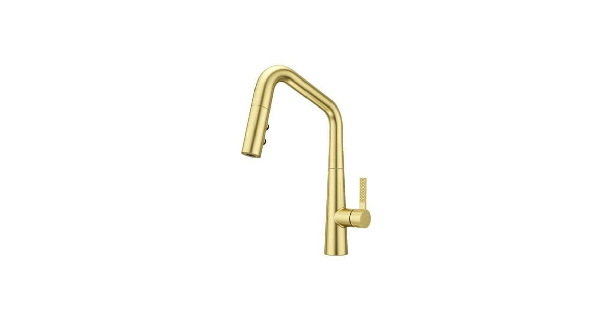 Pfister Kitchen Faucet – Single Hole Brushed Gold Sink Faucet With Modern Design - View #4