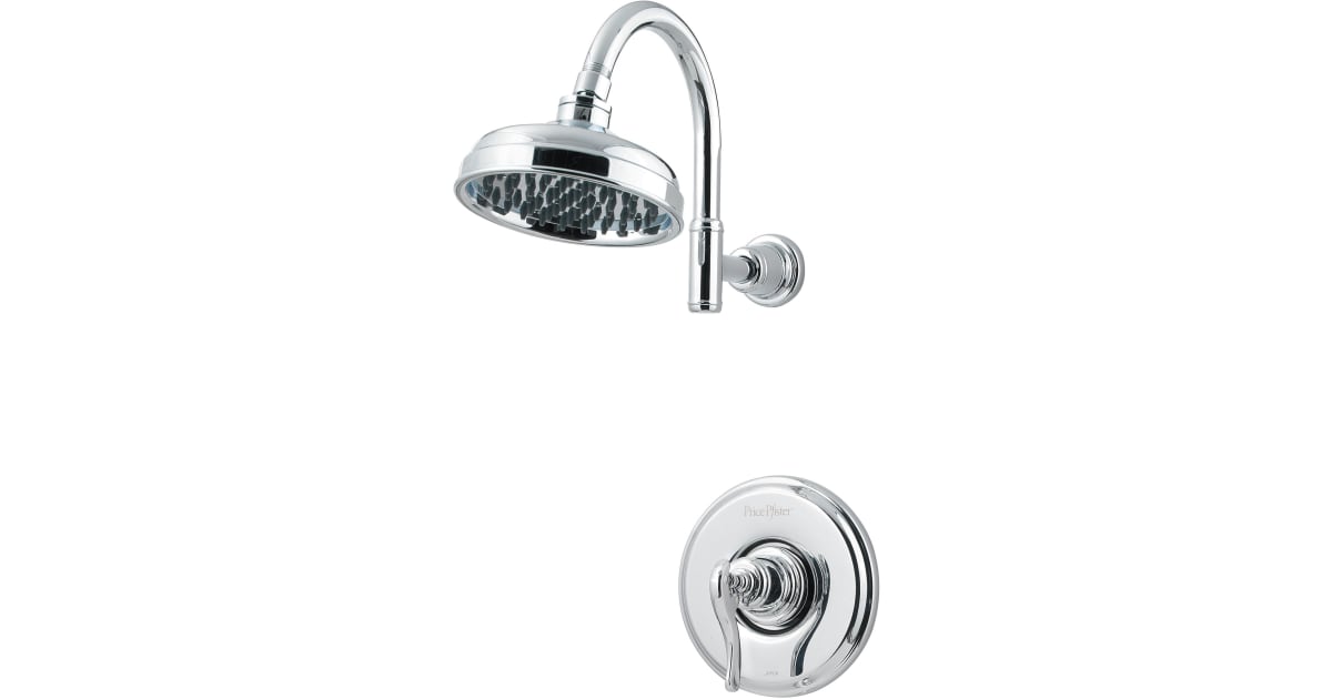 Robinetterie pour douche à 1 poignée Contempra de Pfister, or brossé Robinetterie pour douche à 1 poignée Contempra de Pfister, or brossé