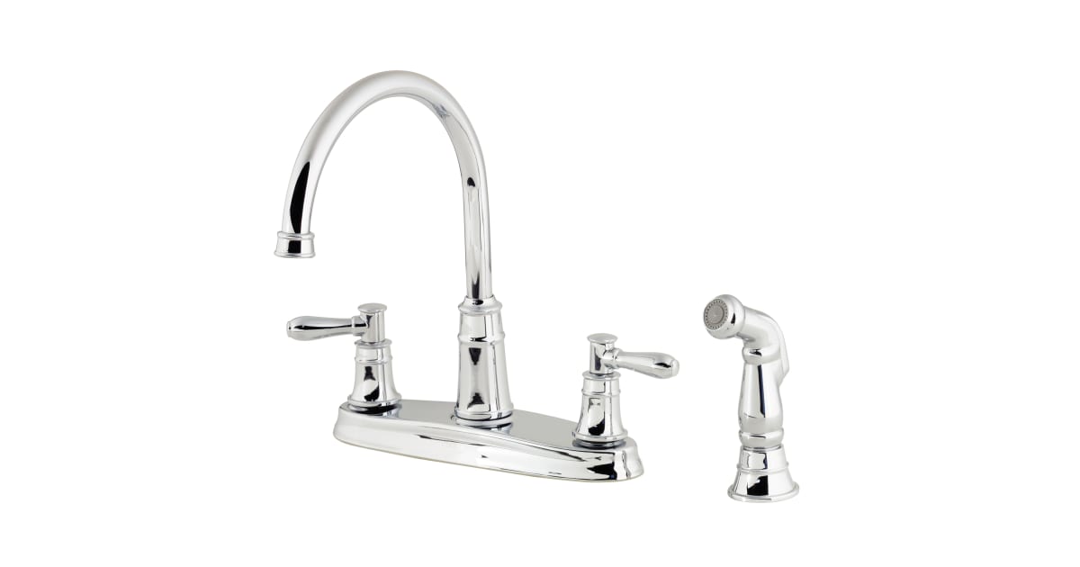 Pfister F036CL4C Harbor Kitchen Faucet with Sidespray