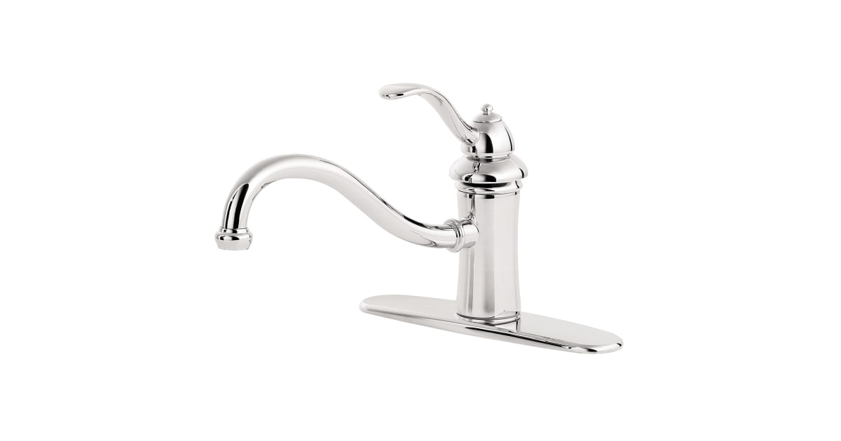 Robinet De Cuisine Pfister Marielle GT534-CMS – Inox – Tirage 2 Fonctions – 3 Trous