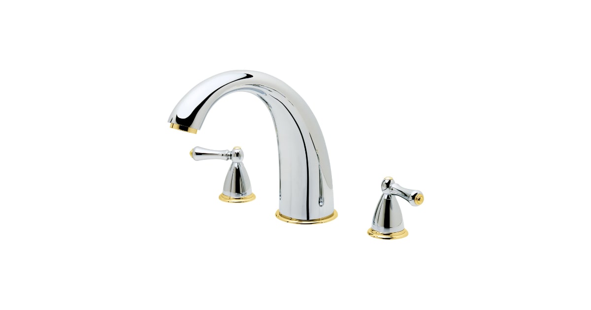 Pfister Bronson Spültischmischbatterie RT6–5bsk - 3-Loch Roman Tub Wasserhahn, Gebürstetes Nickel, ADA-konform