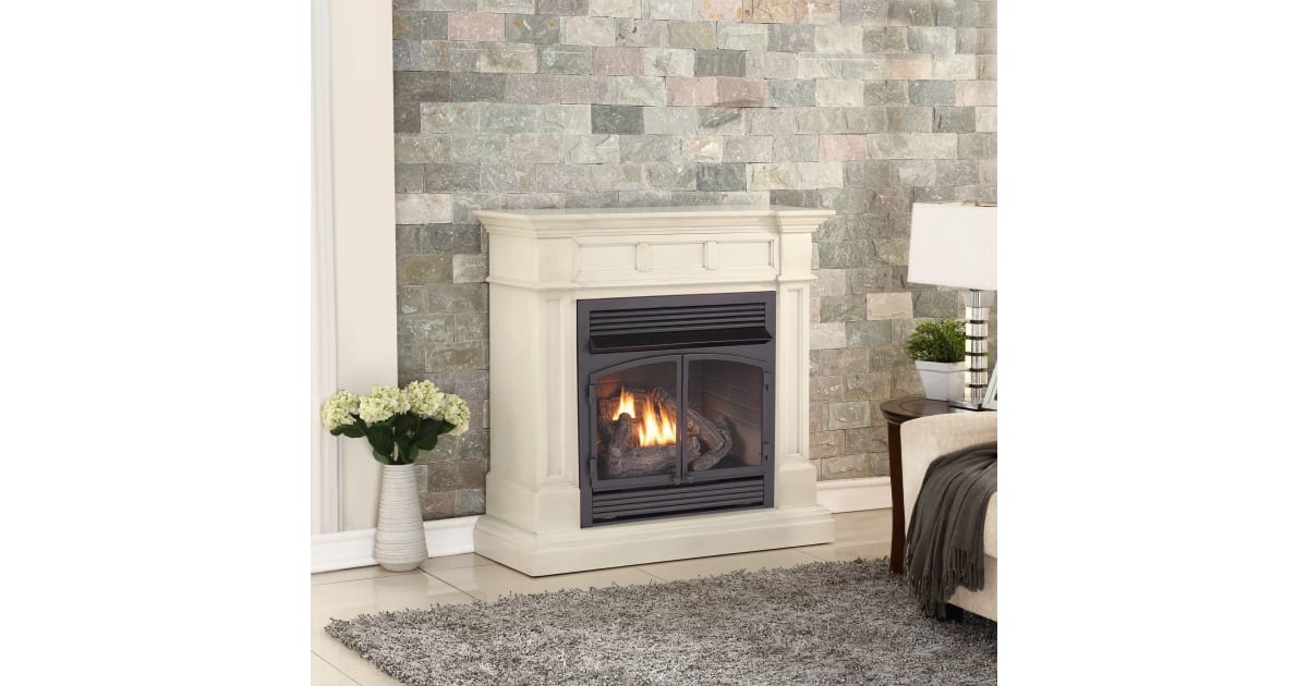 ProCom FBNSD400T-2AW 32,000 BTU Vent Free Dual Fuel Mantel | Build.com